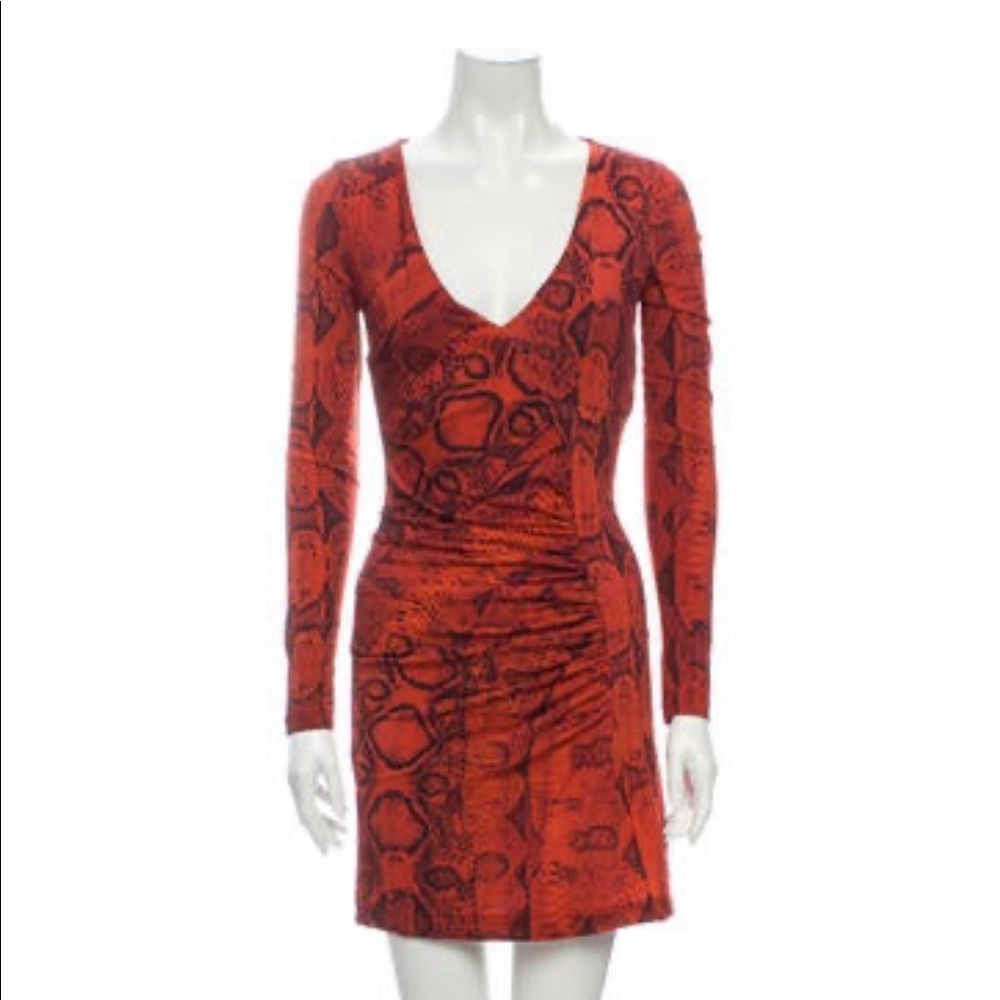 Roberto cavalli animal print mini dress